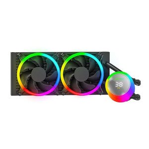 Ant Esports ICE Chroma 240 ARGB 240mm ARGB Liquid Cooler I AIO – Black